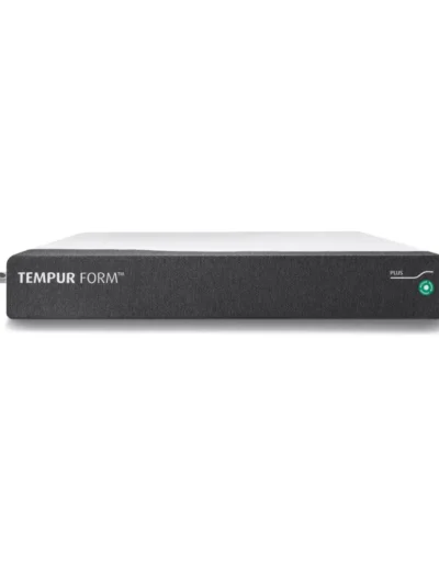 TEMPUR Form Plus Medium mattress in modern bedroom setting showcasing Danish craftsmanship and design