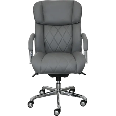 La-Z-Boy Sutherland Leather Office Chair - Grey